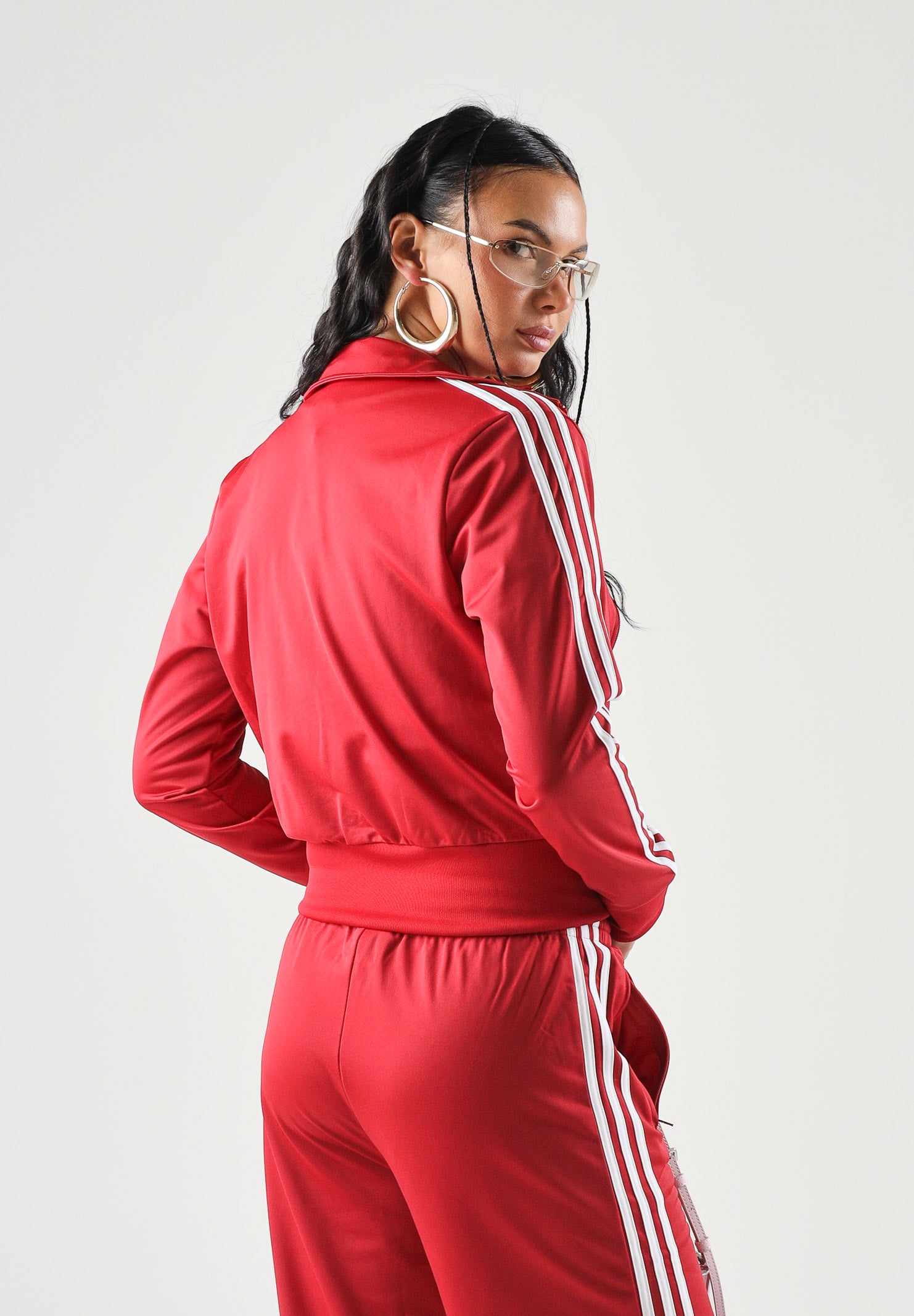 ADIDAS ORIGINALS Felpa FIREBIRD CLASSIC TRACK JACKET victory red rossa da donna KV9553 . ADIDAS ORIGINALS 