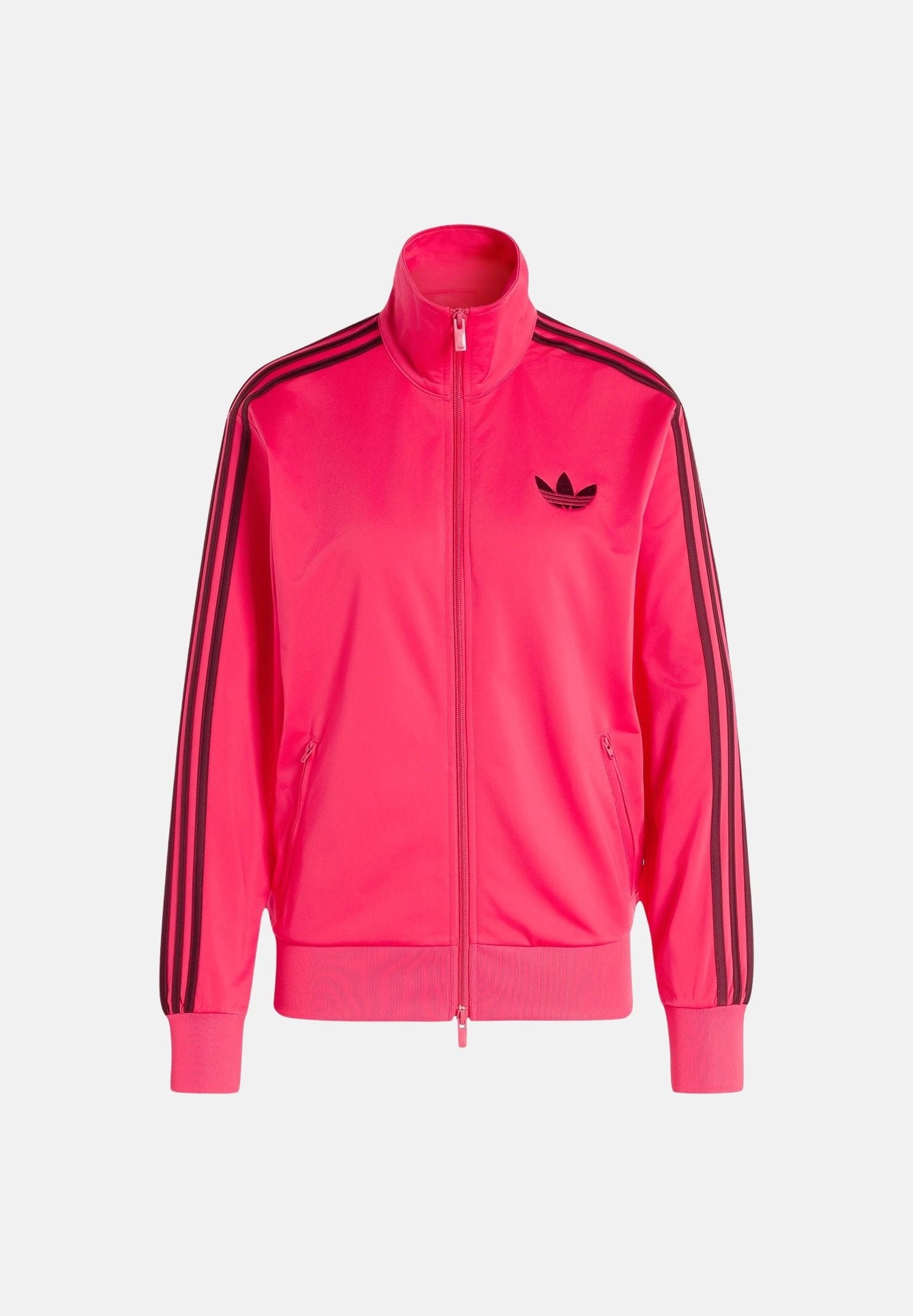 ADIDAS ORIGINALS Felpa FIREBIRD TRACK TOP power pink da donna con logo trefoil KW0224 . ADIDAS ORIGINALS 