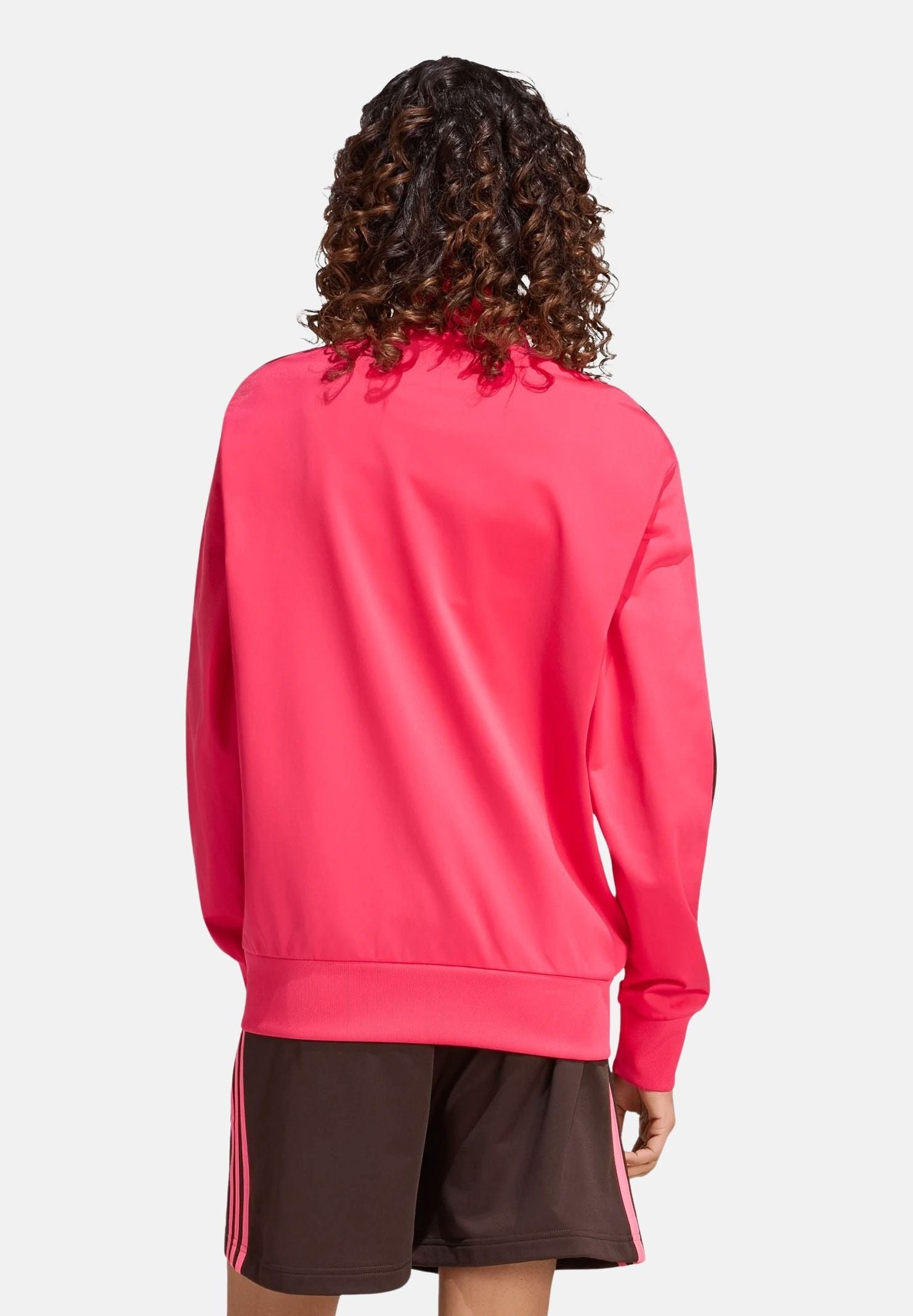 ADIDAS ORIGINALS Felpa FIREBIRD TRACK TOP power pink da donna con logo trefoil KW0224 . ADIDAS ORIGINALS 