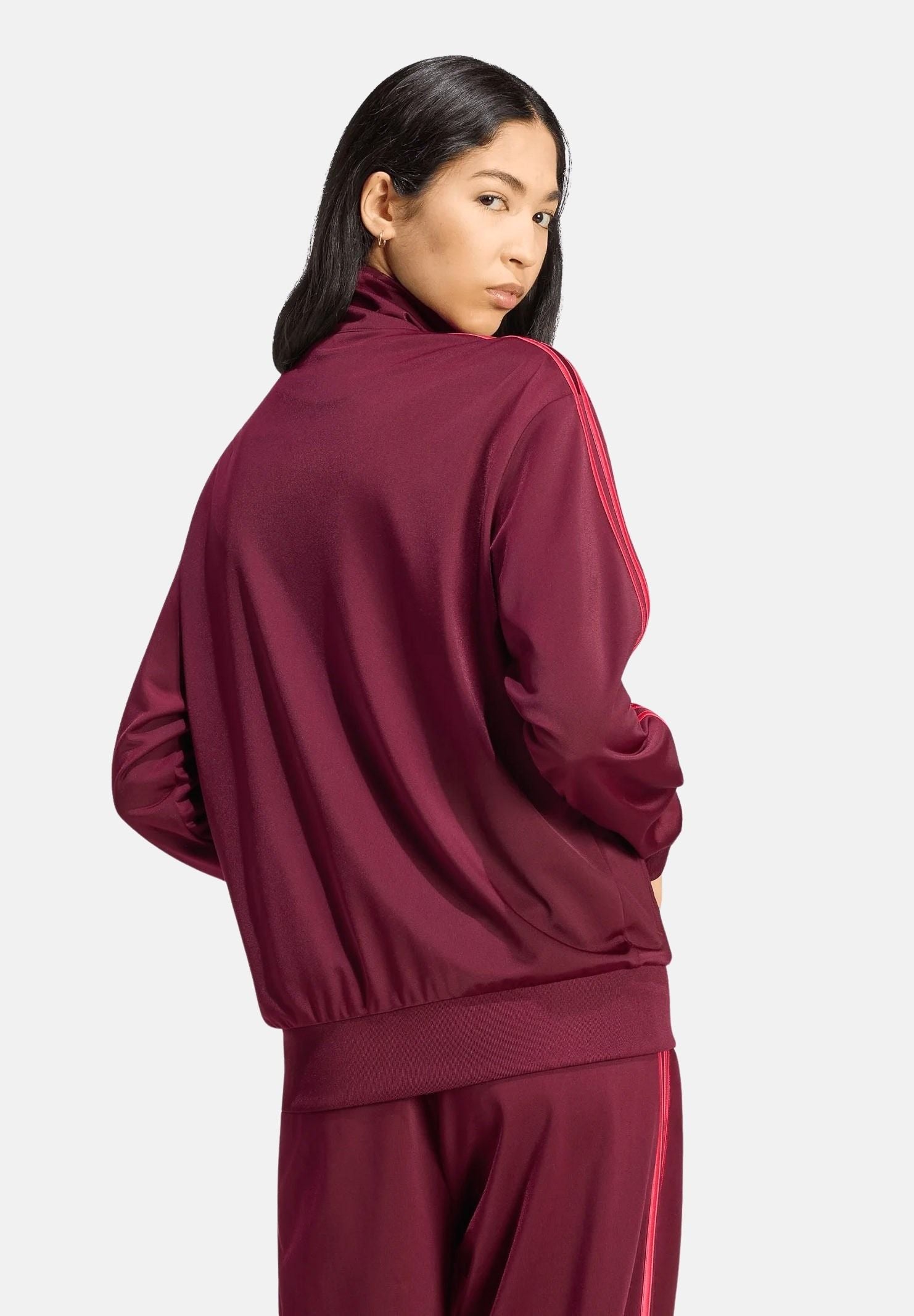 ADIDAS ORIGINALS Felpa FIREBIRD TRACK TOP LOOSE maroon boreaux da donna KW0226 . ADIDAS ORIGINALS 