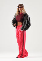 ADIDAS ORIGINALS Pantaloni FIREBIRD LOOSE Maroon rosa acceso e bordeaux da donna. KW0228 . ADIDAS ORIGINALS 