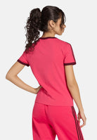 ADIDAS ORIGINALST-shirt 3-Stripes Vivid Red / Bordeaux rosso donna. KW0234 . ADIDAS ORIGINALS 
