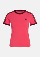 ADIDAS ORIGINALST-shirt 3-Stripes Vivid Red / Bordeaux rosso donna. KW0234 . ADIDAS ORIGINALS 