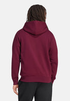 ADIDAS ORIGINALS Felpa TREFOIL ESSENTIAS HOODIE marron bordeaaux da uomo<BR/> KW5048 . ADIDAS ORIGINALS 