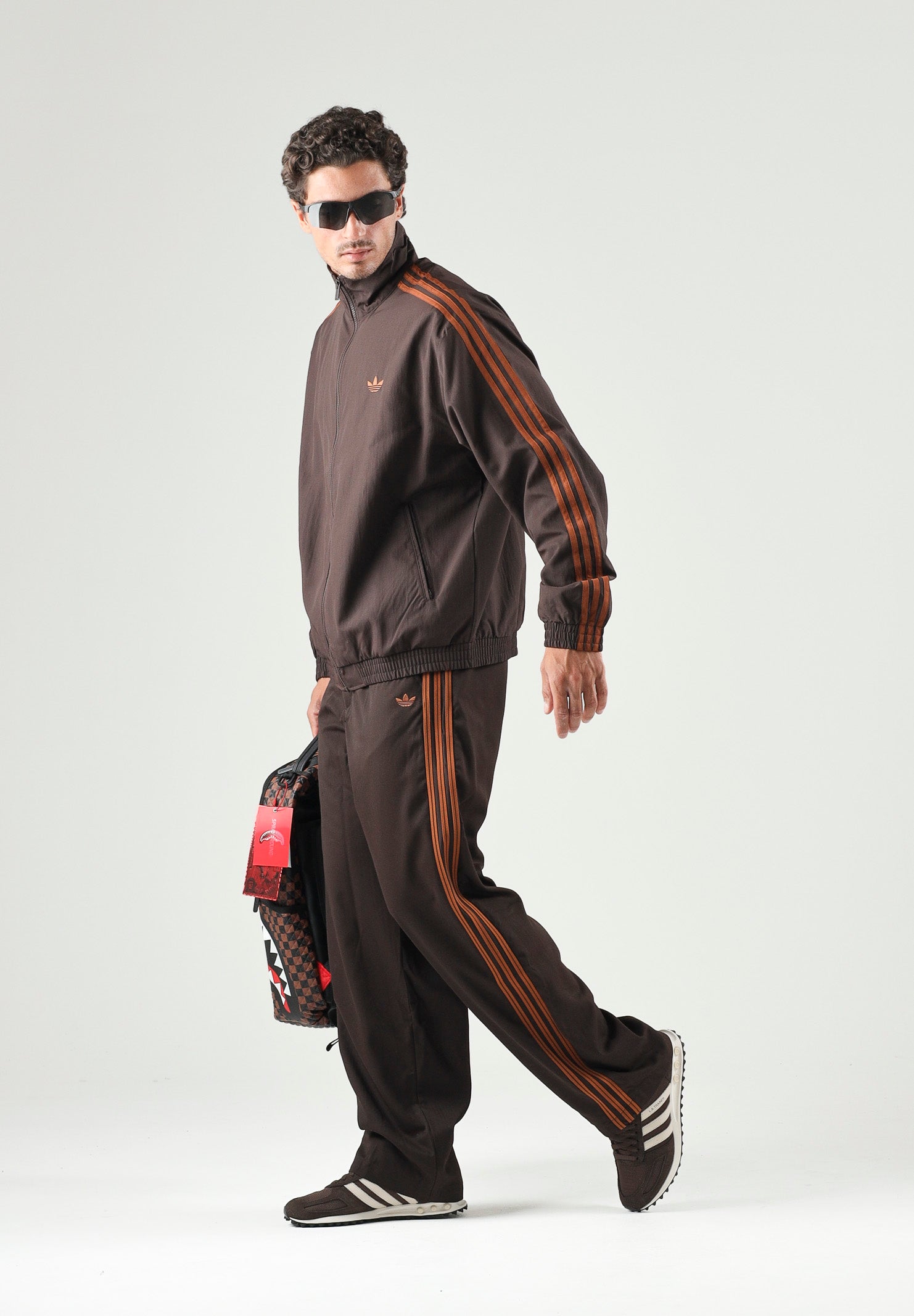 ADIDAS ORIGINALS Pantaloni FIREBIRD TAILORED  Aurora Coffee marrone da uomo KW7986 . ADIDAS ORIGINALS 