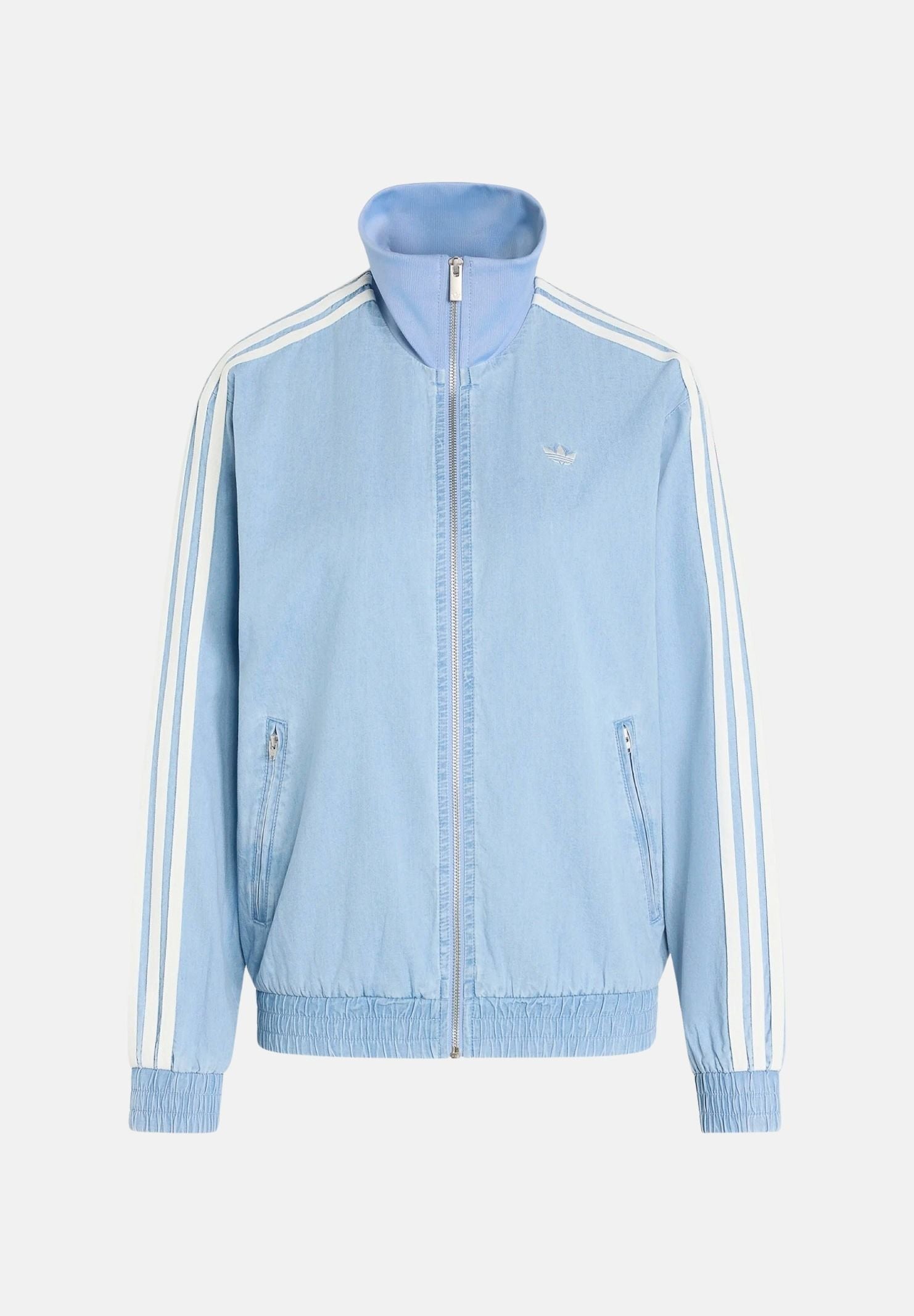 ADIDAS ORIGINALS Giacca SUMMER GLOW LIGHT DENIM FIREBIRD in denim chiaro da donna KW8757 . ADIDAS ORIGINALS 