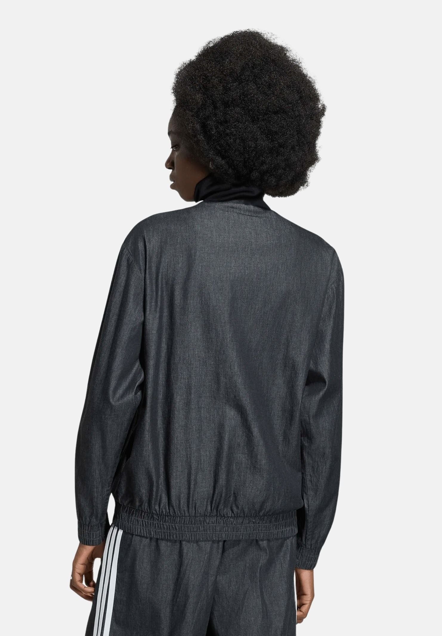 ADIDAS ORIGINALS Felpa SUMMER GLOW medium black-nero da donna<BR/>con iconiche 3-Stripes a contrasto KW8758 . ADIDAS ORIGINALS 