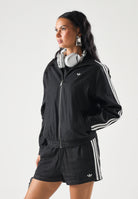 ADIDAS ORIGINALS Felpa SUMMER GLOW medium black-nero da donna<BR/>con iconiche 3-Stripes a contrasto KW8758 . ADIDAS ORIGINALS 