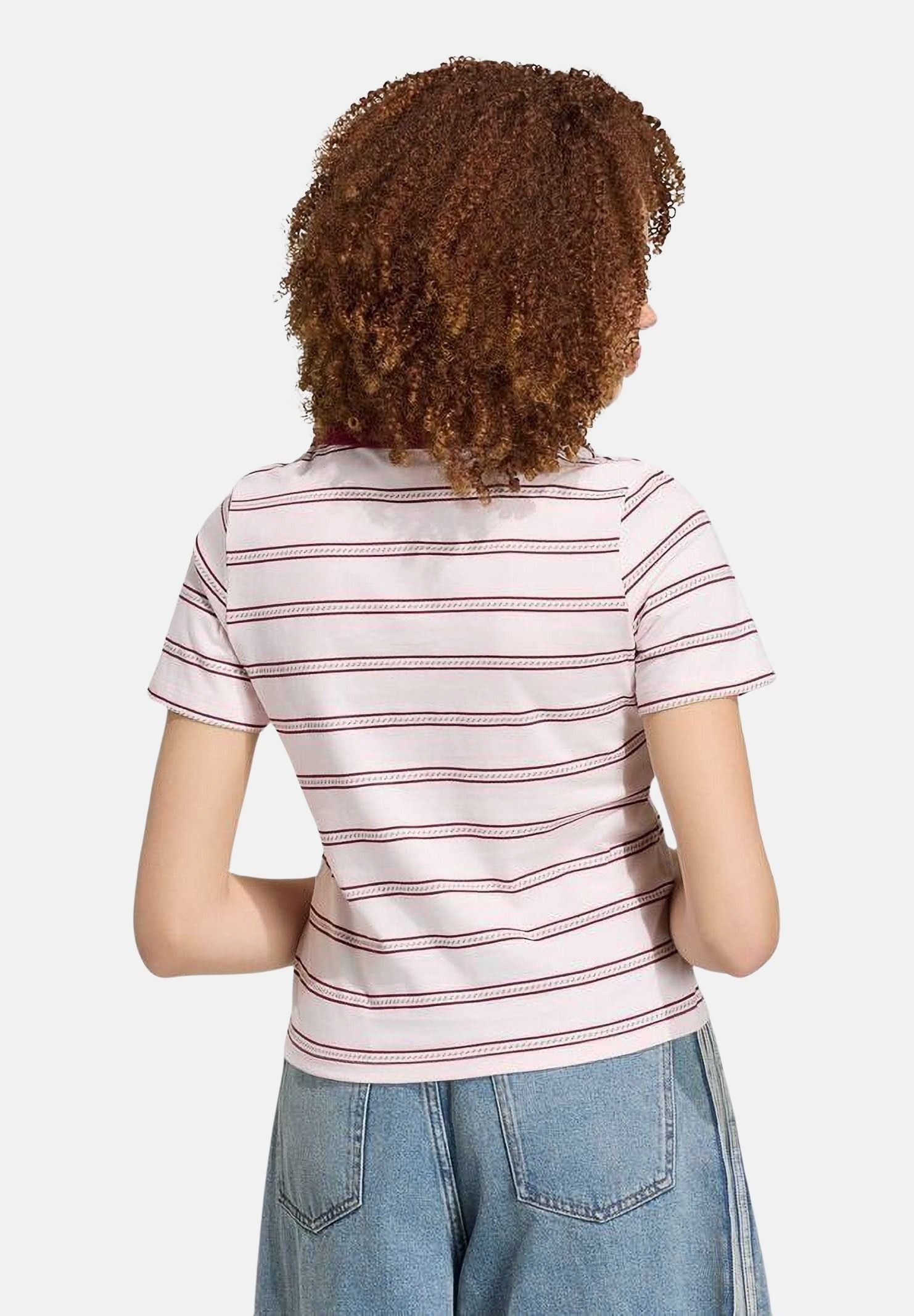 ADIDAS ORIGINALS Polo POLO RESORT S W2 distilled pink collegiate burgundy khaki six rosa, colore basico rosa, bordeaux  donna. KX0741 . ADIDAS ORIGINALS 