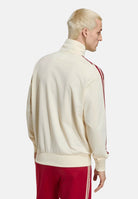 ADIDAS ORIGINALS Felpa FIREBIRD TRACK TOP Warm Vanilla da uomo con iconiche 3-Stripes rosse KX6922 . ADIDAS ORIGINALS 