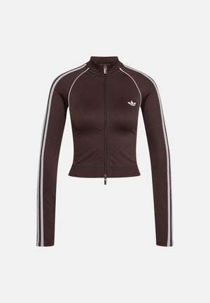 ADIDAS ORIGINALS Felpa ESSENTIALS 3-STRIPES SEAMLES aurora coffé marrone da donna KX8418 . ADIDAS ORIGINALS 