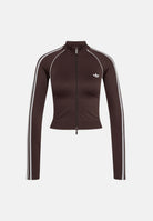 ADIDAS ORIGINALS Felpa ESSENTIALS 3-STRIPES SEAMLES aurora coffé marrone da donna KX8418 . ADIDAS ORIGINALS 