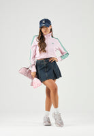 ADIDAS ORIGINALS Felpa con zip FIREBIRD TRACK con zip clear pink, rosa chiaro da donna<BR/> KY0885 . ADIDAS ORIGINALS 