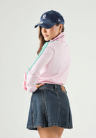 ADIDAS ORIGINALS Felpa con zip FIREBIRD TRACK con zip clear pink, rosa chiaro da donna<BR/> KY0885 . ADIDAS ORIGINALS 