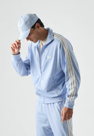 ADIDAS ORIGINALS  felpa con zip Blue Dawn / Warm Vanilla azzurro chiaro e panna uomo. KZ1182 . ADIDAS ORIGINALS 