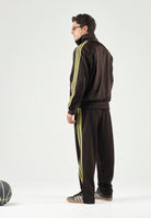 ADIDAS ORIGINALS Pantaloni sportivi Beckenbauer Track Pants AUCO Prelil marrone scuro e giallo da uomo. KZ1206 . ADIDAS ORIGINALS 