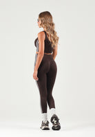 ADIDAS ORIGINALS Leggings ESSENTIALS 3-STRIPES SEAMLESS aurora coffé marrone da donna KZ4101 . ADIDAS ORIGINALS 