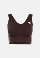 ADIDAS ORIGINALS Top FASHION SPECIALTY aurora coffé marrone da donna con scollo ampio KZ4107 . ADIDAS ORIGINALS 