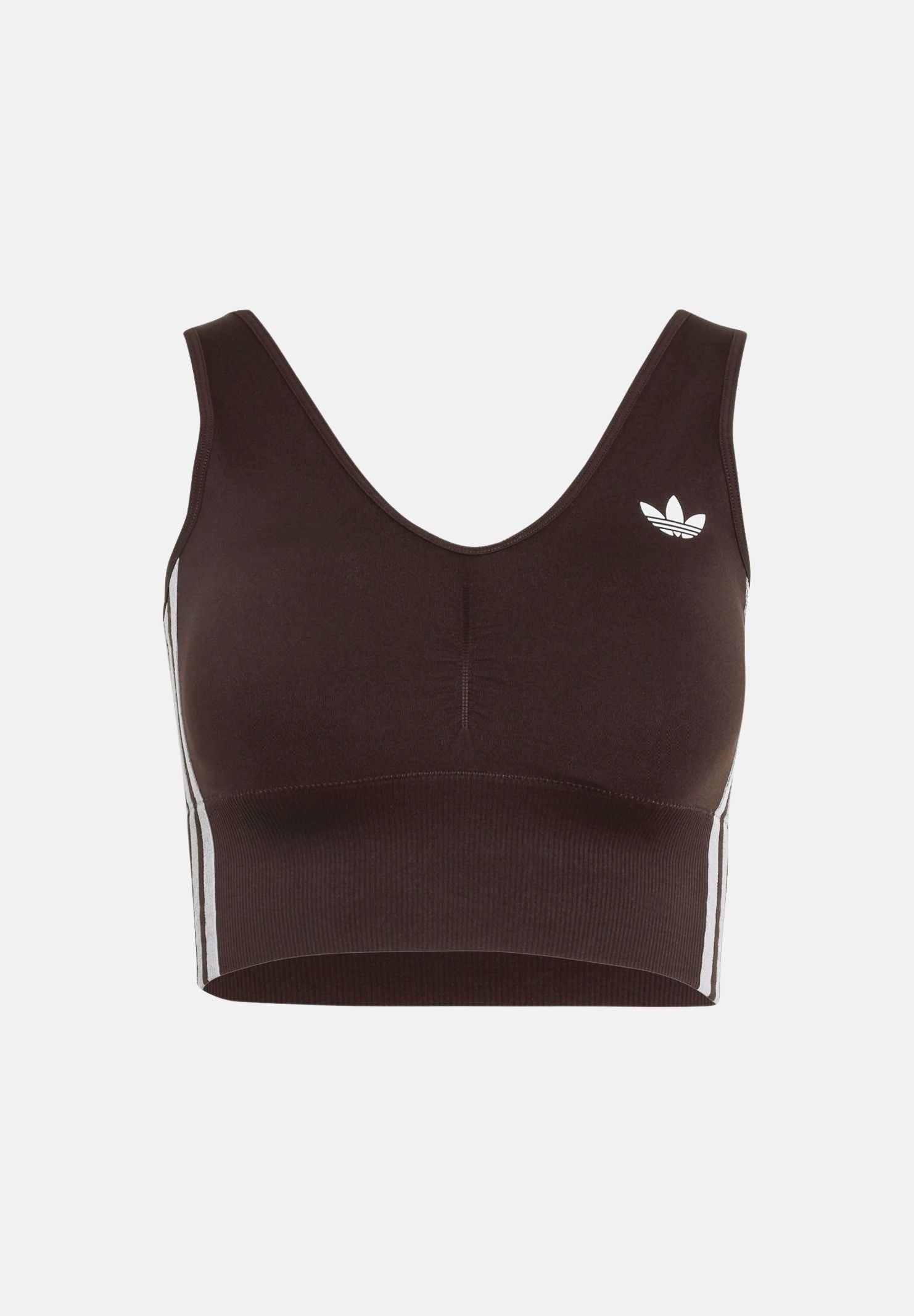 ADIDAS ORIGINALS Top FASHION SPECIALTY aurora coffé marrone da donna con scollo ampio KZ4107 . ADIDAS ORIGINALS 