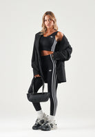 ADIDAS ORIGINALS Leggings ESSENTIALS 3-STRIPES nero da donna KZ4121 . ADIDAS ORIGINALS 