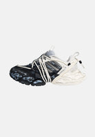 ADIDAS ORIGINALS Sneakers XLG RUNNER DELUXE 2.0 nere e argento per uomo e donna con design chunky KZ7201 . ADIDAS ORIGINALS 
