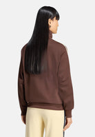ADIDAS ORIGINALS Felpa FIREBIRD TRACK TOP auburn vaniglia e marrone da donna con logo iconico LC6499 . ADIDAS ORIGINALS 