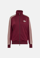 ADIDAS ORIGINALS Felpa FIREBIRD TRACK TOP maroon bordeaux da donna con logo iconico LC6500 . ADIDAS ORIGINALS 