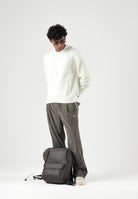 ADIDAS ORIGINALS Maglione TREFOIL ESSENTIALS FULLY KNIT crema per uomo e donna LC7652 . ADIDAS ORIGINALS 
