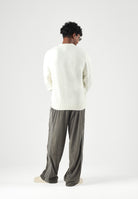 ADIDAS ORIGINALS Maglione TREFOIL ESSENTIALS FULLY KNIT crema per uomo e donna LC7652 . ADIDAS ORIGINALS 
