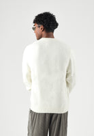 ADIDAS ORIGINALS Maglione TREFOIL ESSENTIALS FULLY KNIT crema per uomo e donna LC7652 . ADIDAS ORIGINALS 