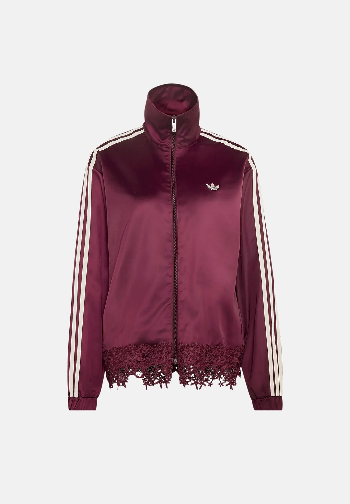 ADIDAS ORIGINALS Felpa con zip Firebird bordeaux da donna LD1804 . ADIDAS ORIGINALS 
