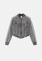 ADIDAS ORIGINALS Giubbotto di jeans SUPERSTAR DENIM CORSET grigio denim da donna LF3779 . ADIDAS ORIGINALS 