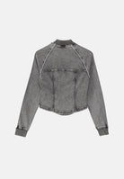 ADIDAS ORIGINALS Giubbotto di jeans SUPERSTAR DENIM CORSET grigio denim da donna LF3779 . ADIDAS ORIGINALS 