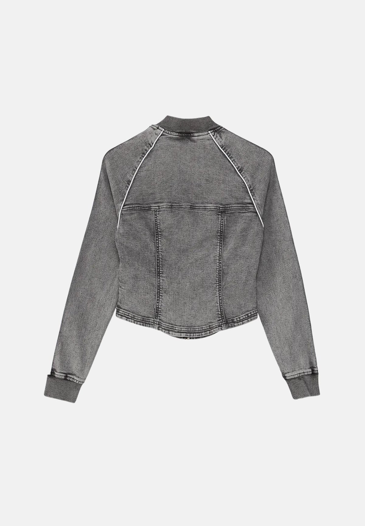 ADIDAS ORIGINALS Giubbotto di jeans SUPERSTAR DENIM CORSET grigio denim da donna LF3779 . ADIDAS ORIGINALS 