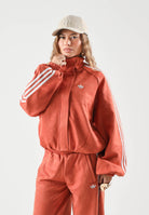 ADIDAS ORIGINALS Felpa con zip ADILENIUM SEASON 6 FAUX SUEDE TRACK TOP Vermillion arancione vermiglio da donna LH1922 . ADIDAS ORIGINALS 