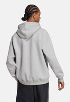ADIDAS ORIGINALS Felpa con cappuccio Trefoil Essentials Loose grigia da uomo JV6057 . ADIDAS ORIGINALS 