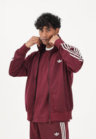 ADIDAS ORIGINALS Felpa con zip FIREBIRD bordeaux da uomo KE1646 . ADIDAS ORIGINALS 