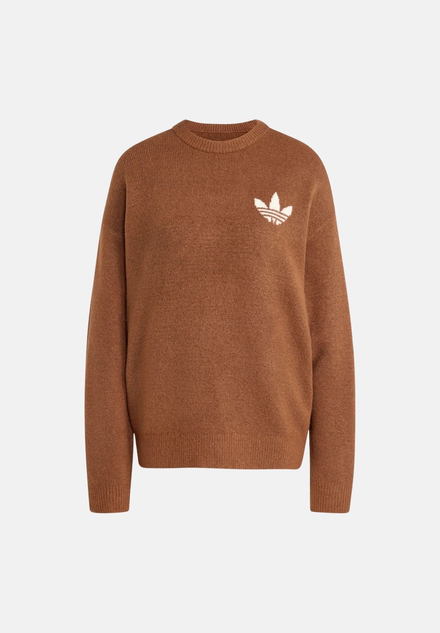 ADIDAS ORIGINALS Maglione ATHLETIC DEPT girocollo marrone da donna KF2340 . ADIDAS ORIGINALS 