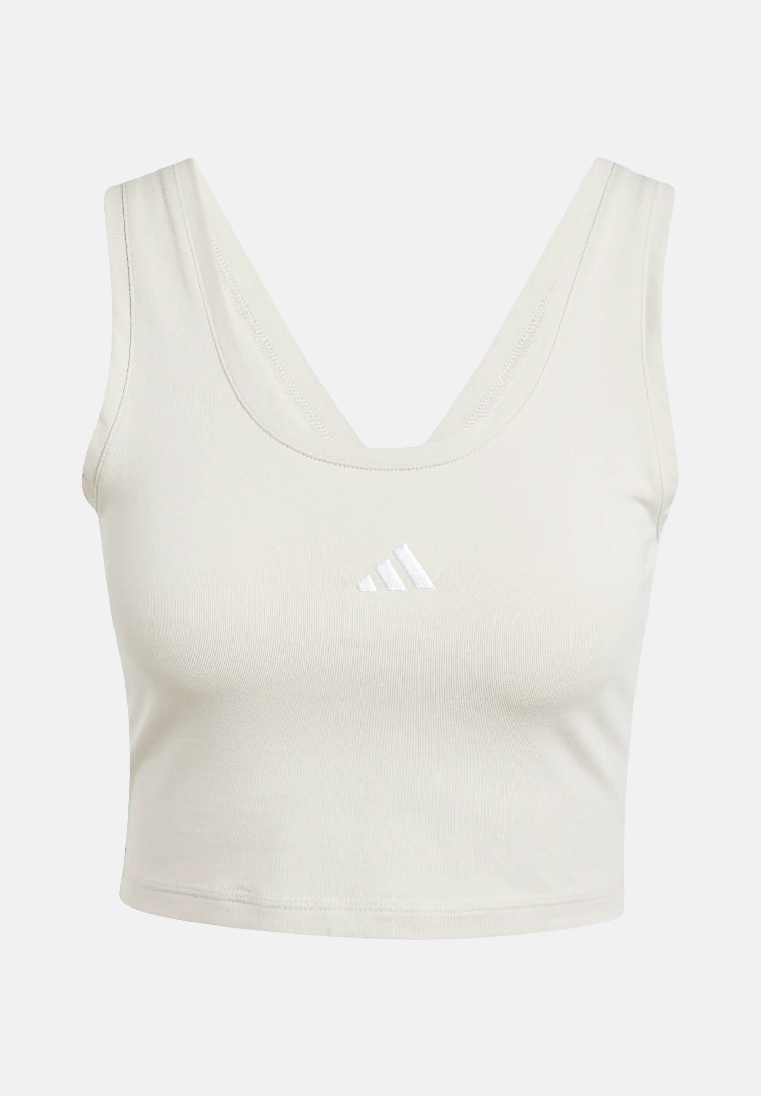 ADIDAS PERFORMANCE Top sportivo Essentials Small Logo Cotton Lifestyle beige da donna JD0561 . ADIDAS PERFORMANCE 