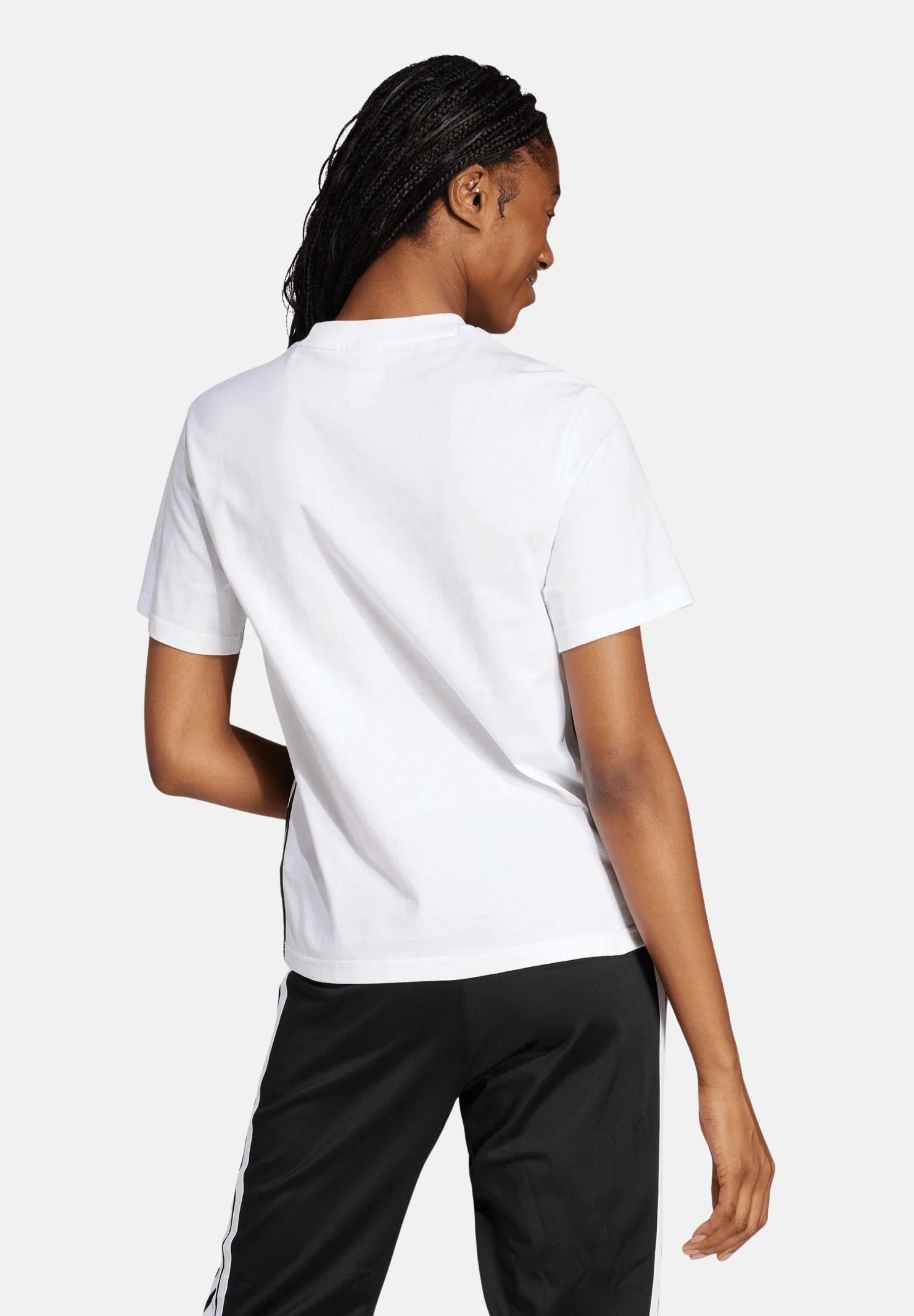 ADIDAS PERFORMANCE T-shirt a manica corta Essentials 3-Stripes Cotton bianca da donna JD0844 . ADIDAS PERFORMANCE 