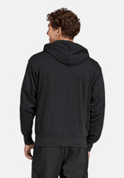 ADIDAS PERFORMANCE Felpa con cappuccio Essentials 3 Stripes nera da uomo JD1874 . ADIDAS PERFORMANCE 