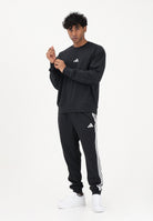 ADIDAS PERFORMANCE Pantalone sportivo Essential 3-Stripes French Terry nero da uomo JD1881 . ADIDAS PERFORMANCE 