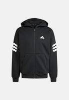 ADIDAS PERFORMANCE Felpa con zip Future Icons 3-Stripes nera da uomo JD4827 . ADIDAS PERFORMANCE 
