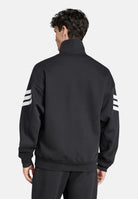 ADIDAS PERFORMANCE Felpa FUTURE ICONS con zip nera da uomo con 3-Stripes JD4885 . ADIDAS PERFORMANCE 
