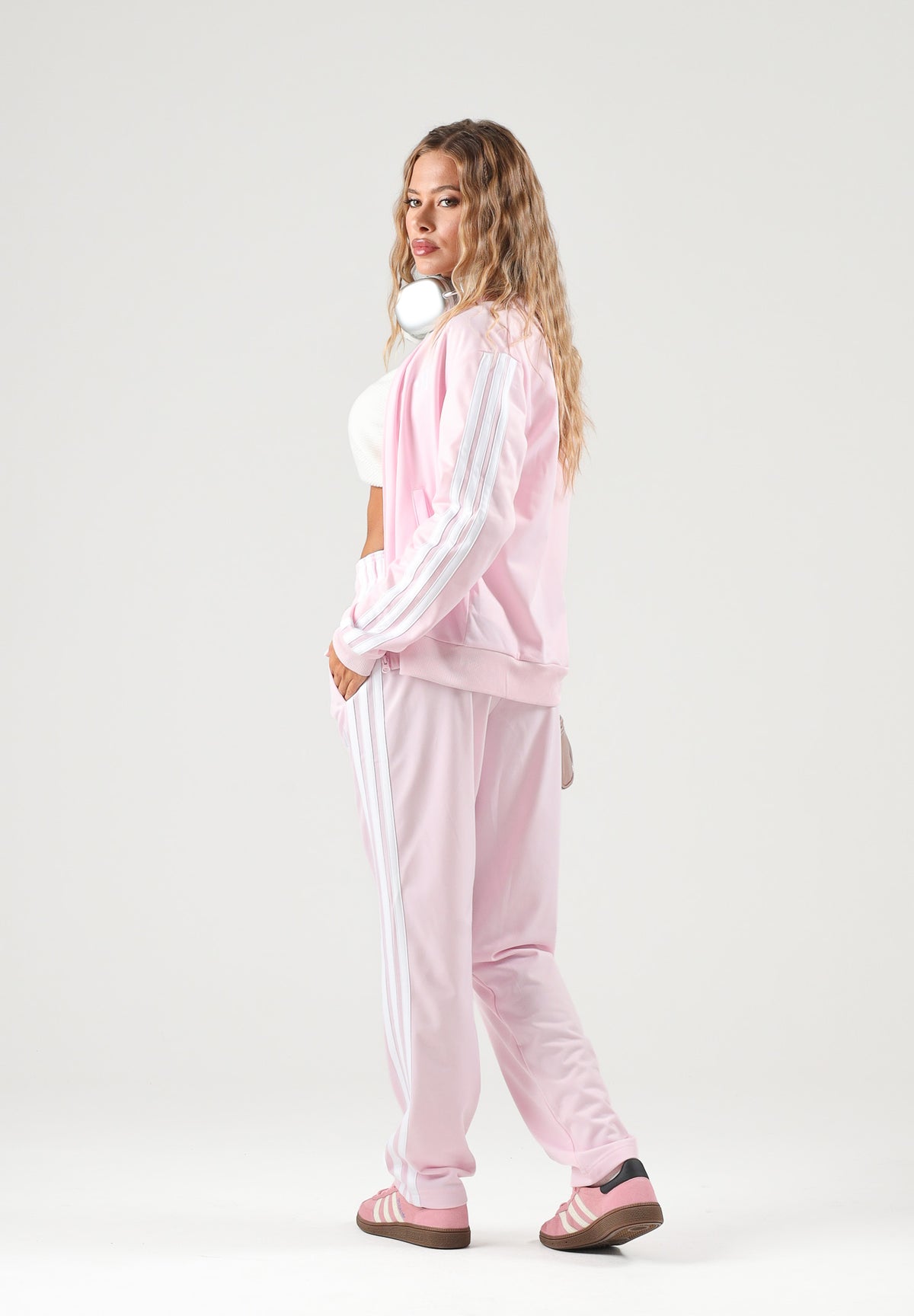ADIDAS PERFORMANCE Tuta Essentials 3-Stripes rosa da donna JD5437 . ADIDAS PERFORMANCE 