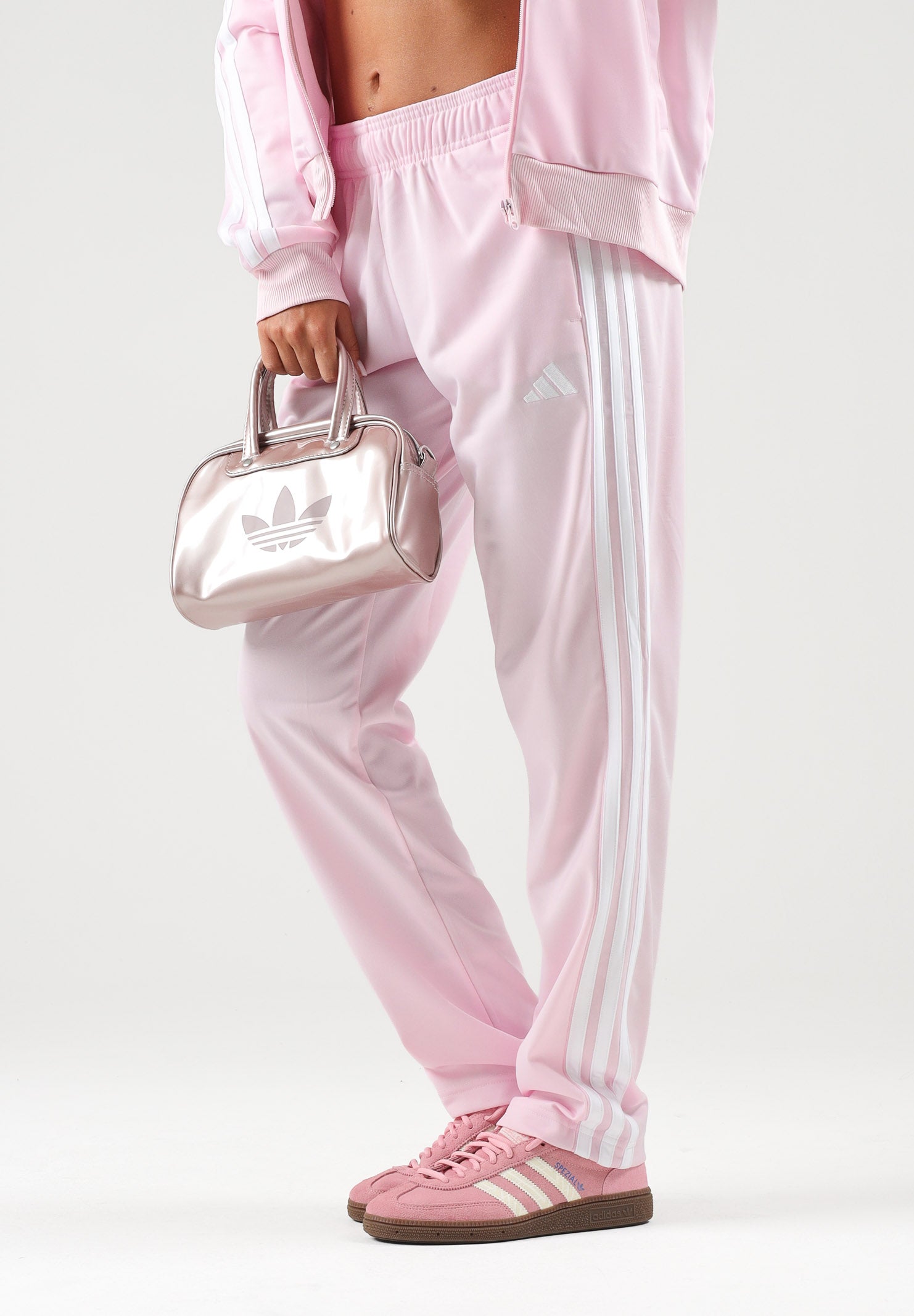 ADIDAS PERFORMANCE Tuta Essentials 3-Stripes rosa da donna JD5437 . ADIDAS PERFORMANCE 