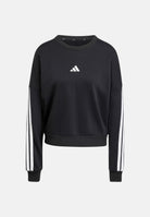ADIDAS PERFORMANCE Felpa girocollo Essentials 3-Stripes French Terry nera da donna JE0016 . ADIDAS PERFORMANCE 