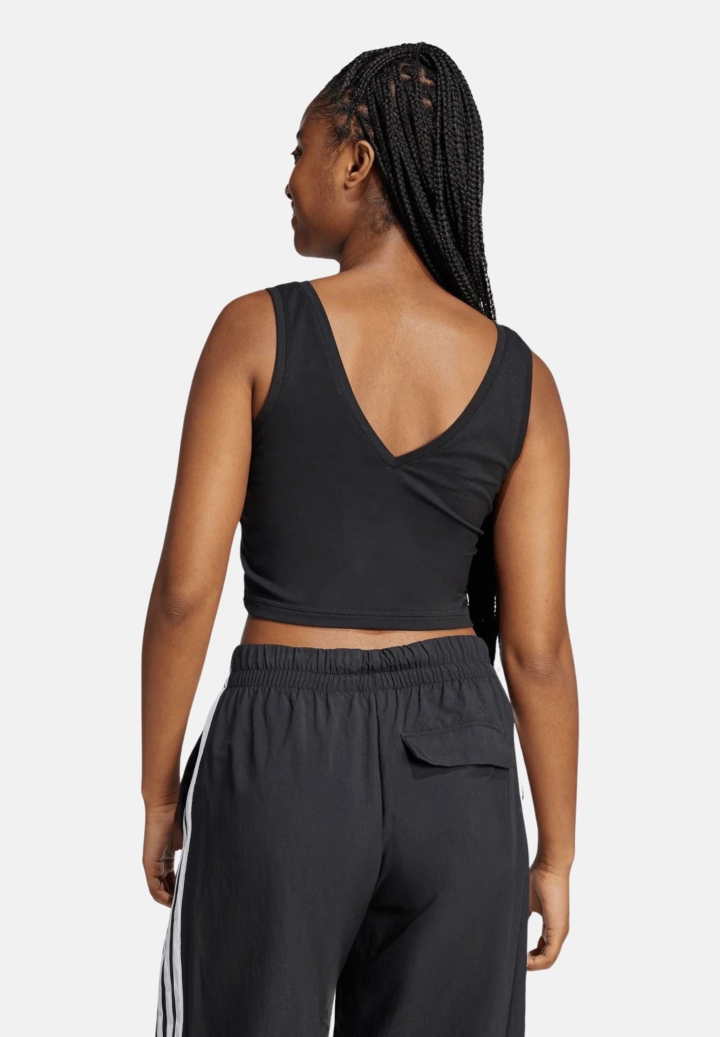 ADIDAS PERFORMANCE Top sportivo Essentials Small Logo Cotton Lifestyle nero da donna JE1321 . ADIDAS PERFORMANCE 