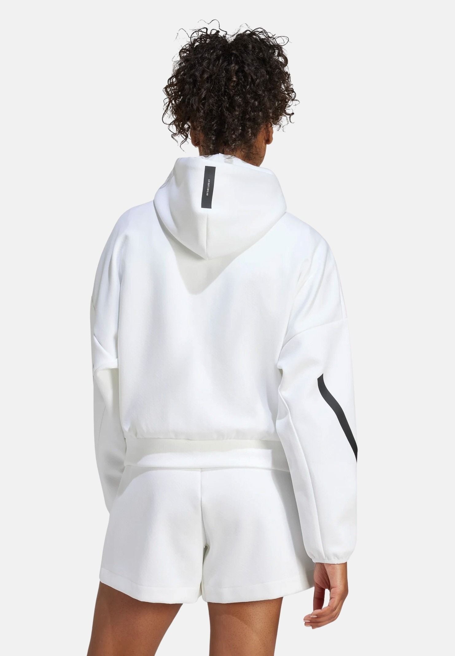 ADIDAS PERFORMANCE Felpa con zip Adidas Z.N.E. bianca da donna JE7849 . ADIDAS PERFORMANCE 