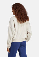 ADIDAS PERFORMANCE Felpa girocollo Essentials Small Logo Feel Cozy beige da donna JI6069 . ADIDAS PERFORMANCE 